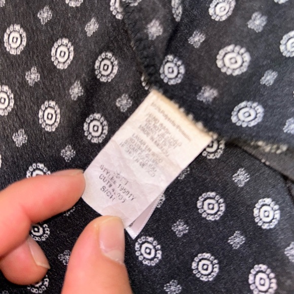 Navy Blue White Pattern Kimono - Blue Jasmine - Women’s S - Picture 3 of 4